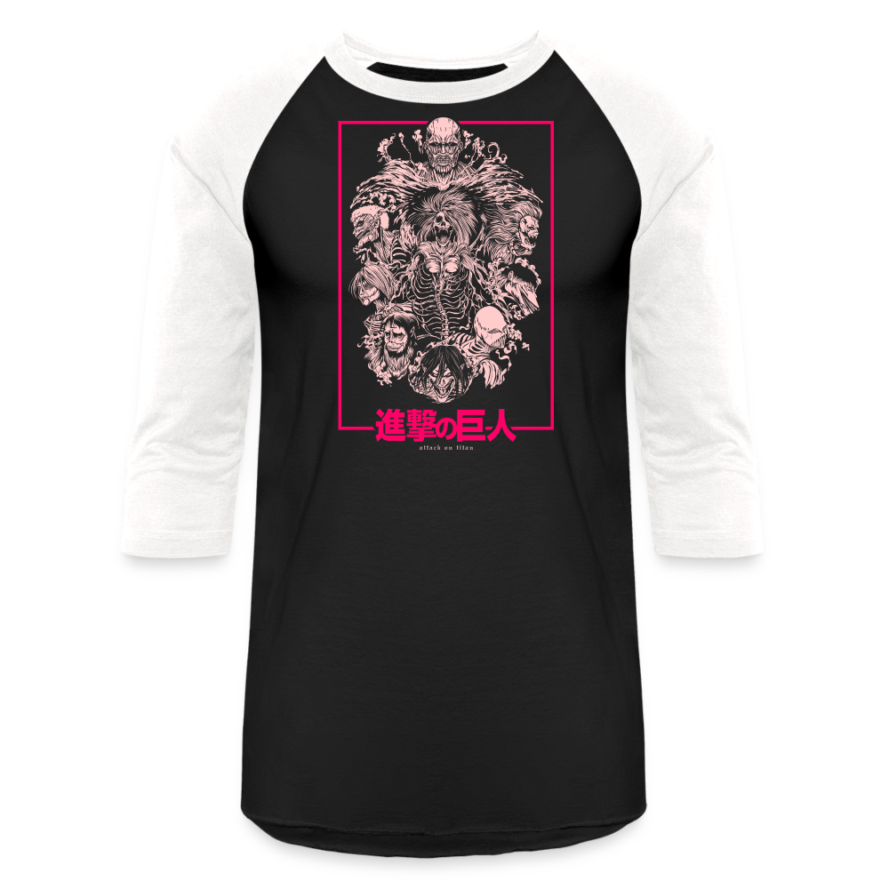Titan Collage - Baseball T-Shirt - black/white