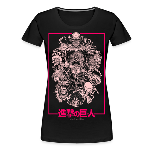 Titan Collage - Women’s Premium T-Shirt - black
