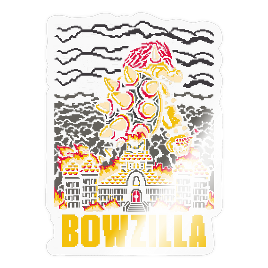 Bowzilla - Sticker - transparent glossy