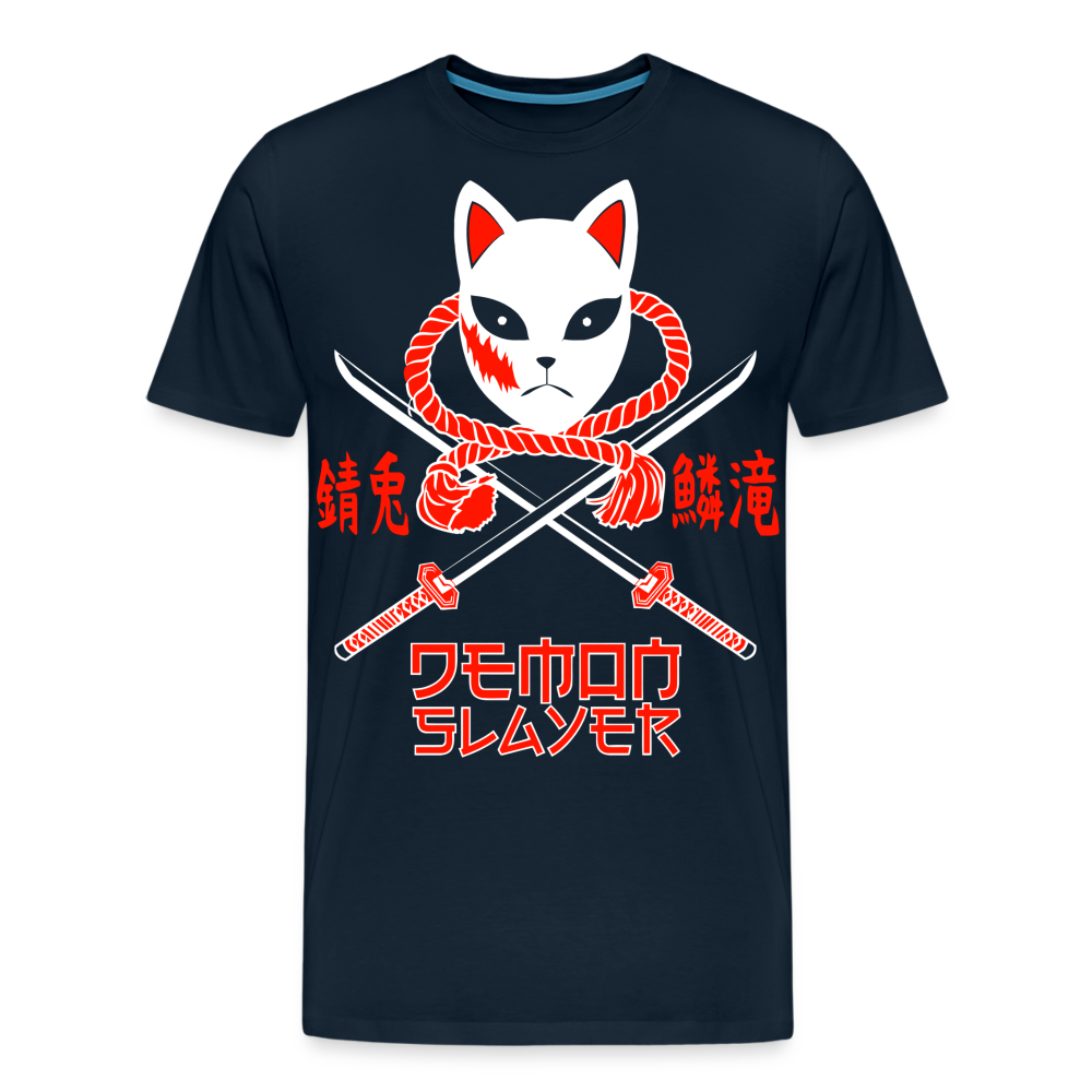 Kitsune Mask - Men's Premium T-Shirt - deep navy