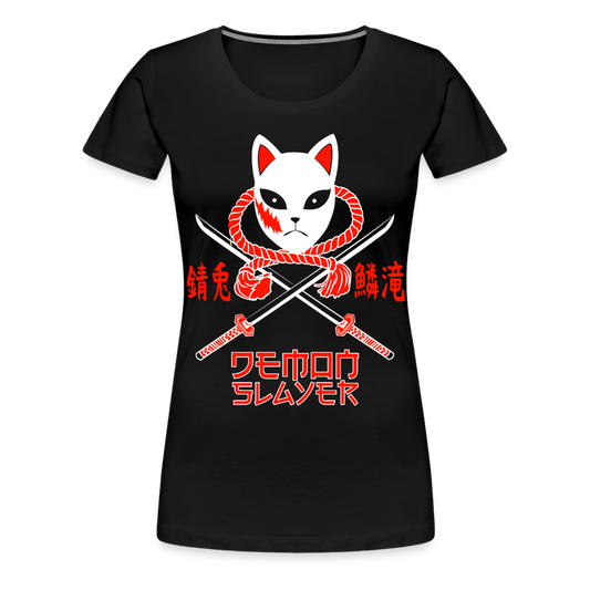 Kitsune Mask - Women’s Premium T-Shirt - black