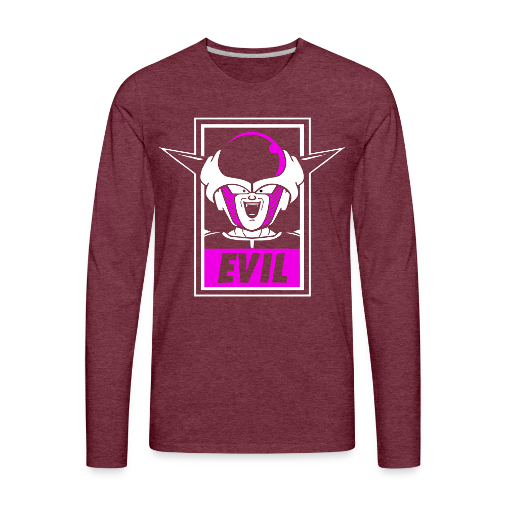 Evil! - Men's Premium Long Sleeve T-Shirt - heather burgundy
