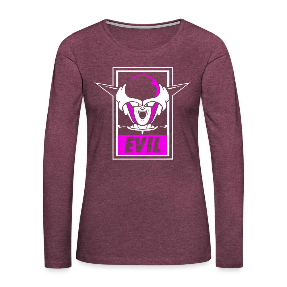 Evil! - Women's Premium Long Sleeve T-Shirt - heather burgundy
