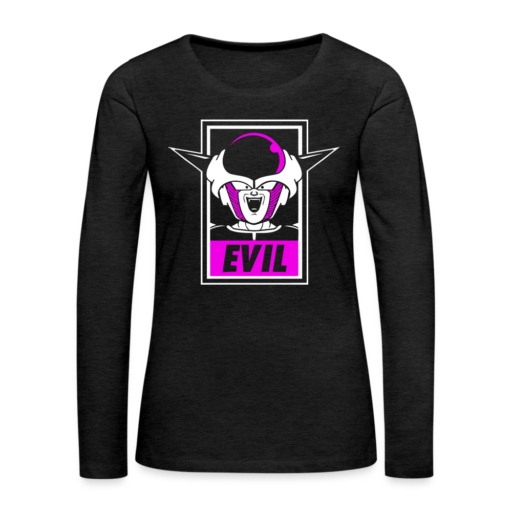 Evil! - Women's Premium Long Sleeve T-Shirt - charcoal grey