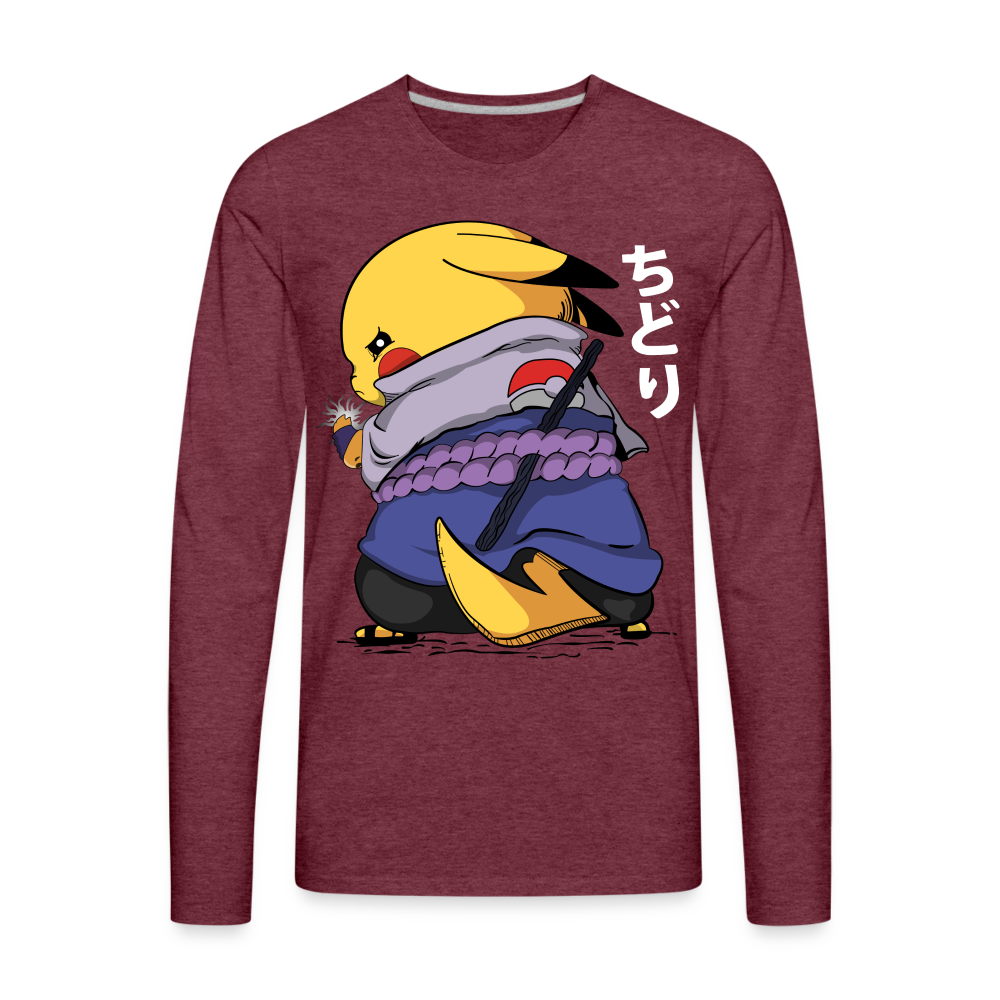 Chidorichuuuu - Men's Premium Long Sleeve T-Shirt - heather burgundy