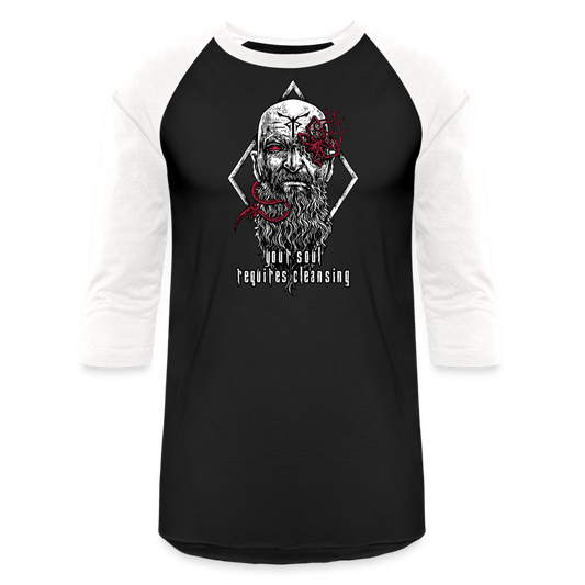 Las Plagas - Baseball T-Shirt - black/white